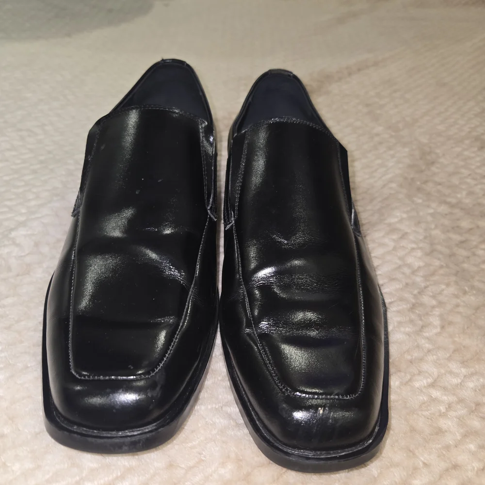 Stacy Adams Black Leather Slip-On Dress Loafers Men's Size 9M